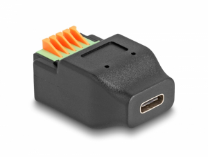 Delock USB Type-C  2.0 anya - Terminal block adapter nyom&oacute;gombbal (66457)
