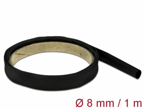 Delock Fekete zsugorcső 1 m x 8 mm (18973)
