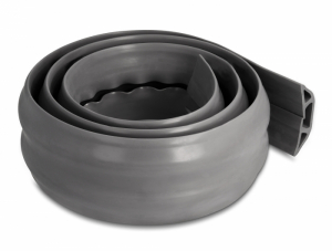 Delock PVC flexibilis kábelcsatorna 70 x 13 mm - hosszúság 1,5 m szürke (20733)