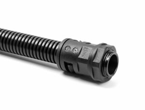 Delock Kábel védő borítás 2 m x 10 mm PG7 vezeték csatlakozós készlet fekete (60461)
