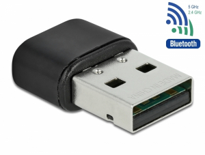 Delock Bluetooth 4.2 &eacute;s duplas&aacute;vos WLAN ac/a/b/g/n 433 Mbps USB adapter (61000)