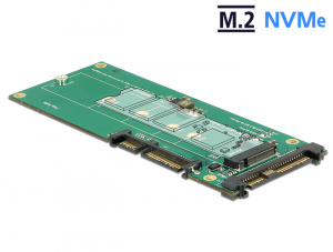 Delock Átalakító U.2 SFF-8639 NVMe / SATA 22 tus > 1 x M.2 M aljzat (62864)