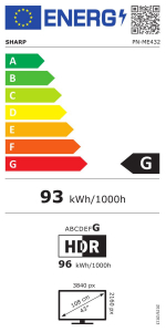 43" NEC MultiSync ME432 signage kijelző (60005921)