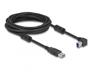 Delock USB 5 Gbps k&aacute;bel A-t&iacute;pus&uacute; apa - B-t&iacute;pus&uacute; apa 90  balra hajl&iacute;tva 5 m (81103)