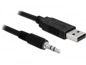 Delock konverter USB 2.0 apa > soros-TTL 3.5 mm sztereo jack, 1.8 m (5 V) (83115)
