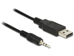 Delock kábel USB TTL apa > 2,5 mm 3 tűs sztereó jack apa 1,8 m (3,3 V ) (83789)