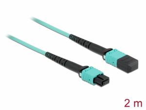 Delock Optikai sz&aacute;lk&aacute;bel MPO anya - MPO anya12 sz&aacute;l, pol&aacute;ris B, multi m&oacute;d&uacute; OM4, 50/125  m, 2 m hossz (86957)