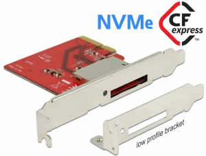Delock PCI Express Kártya > 1 x külső CFexpress csatlakozóhoz (91748)