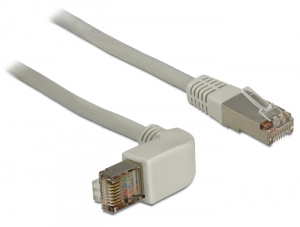 Delock k&aacute;bel RJ45 Cat.6A SSTP sz&ouml;gletes / egyenes 0.5 m (83644)