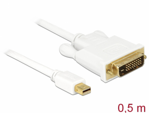 Delock K&aacute;bel mini Displayport 1.1 dug&oacute; > DVI 24+1 dug&oacute; 0,5 m (83986)