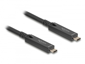 Delock Aktív optikai USB-C  8K Video + adat + PD kábel 3 m (84246)