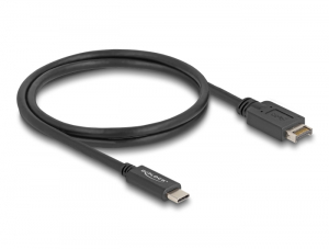 Delock USB 10 Gbps kábel E-típusú A kulcsos USB 20 tűs apa   USB Type-C  apa 1 m (85530)