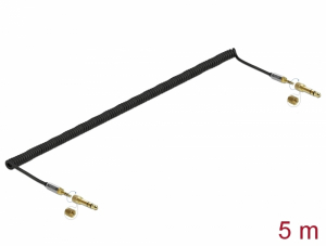 Delock &Ouml;sszecsavart k&aacute;belbőv&iacute;tm&eacute;ny 3,5 mm 3 tűs Sztereo Jack apa   Sztereo Jack apa csavar adapterre (85839)