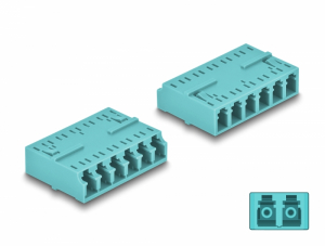 Delock Optikai sz&aacute;l kapcsol&oacute;d&aacute;s HD LC Hexaplex anya - LC Hexaplex anya v&iacute;zsz&iacute;nű (87927)