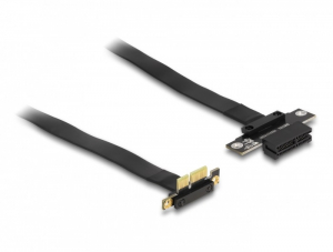 Delock PCI Expressz riser k&aacute;rtya x1 apa 90 -os sz&ouml;gben - x1 szlot k&aacute;bellel 60 cm hossz&uacute; (88024)