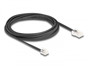 Delock Telefon k&aacute;bel RJ45 apa - RJ11 apa fekete 3 m (88037)
