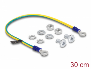 Delock f&ouml;ldelő k&eacute;szlet h&aacute;l&oacute;zati kabinethez 30 cm (66866)