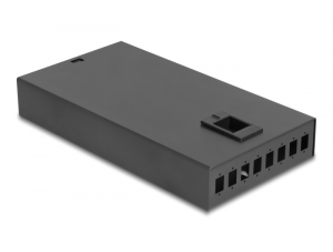 Delock Optikai &uuml;vegsz&aacute;las asztali csatlakoz&oacute;doboz 8 port 8 x SC Simplex sz&aacute;m&aacute;ra (67032)