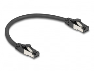 Delock RJ45 h&aacute;l&oacute;zati k&aacute;bel Cat.8.1 S/FTP 0,25 m fekete (80566)