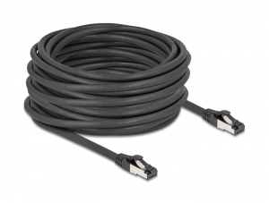 Delock RJ45 h&aacute;l&oacute;zati k&aacute;bel Cat.8.1 S/FTP 15 m fekete (80576)