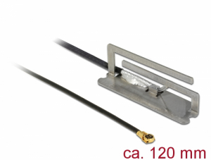 Delock WLAN antenna MHF IV / HSC MXHP32 kompatibilis dug&oacute; 802.11 ac / a / h / b / g / n PIFA 1,6 dBi (86392)