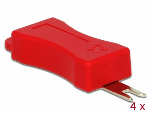 Delock Szersz&aacute;m az RJ45 biztons&aacute;gi klipszhez, 4 darabos (86412)