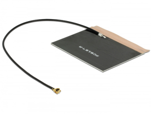 Delock LTE antenna MHF/U.FL-LP-068 kompatibilis dug&oacute; 2 ~ 3,5 dBi 150 mm PCB belső &ouml;ntapad&oacute;s (88981)