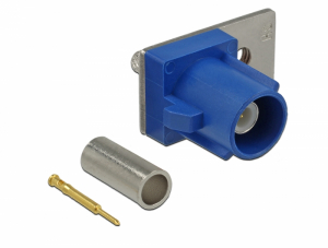 Delock FAKRA C apa rug&oacute;scsap krimpel&eacute;shez 1 előre pr&eacute;selt lyuk (89743)