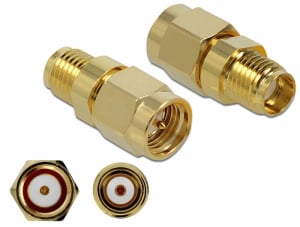 Delock Adapter SMA-dug&oacute; apa SMA csatlakoz&oacute;h&uuml;vely 10 GHz (89972)