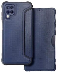 Gigapack Samsung Galaxy A12 (SM-A125F / SM-A127F) karbon mint&aacute;s fliptok s&ouml;t&eacute;tk&eacute;k (GP-129198)