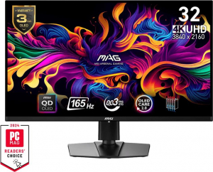 32" MSI MAG 321UP QD-OLED gamer monitor fekete (9S6-3DD39T-012)