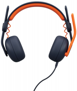 Logitech Zone Learn AUX On Ear headset fekete-narancs (981-001372)