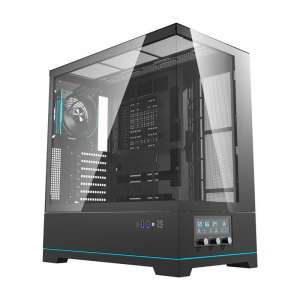 DarkFlash DY451 PRO táp nélküli ablakos ház fekete ventilátorral