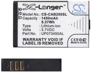 Cameron Sino CAT UP073450AL kompatibilis 3.7V/1450mAh Li-Ion akkumulátor (CS-CAB250SL)