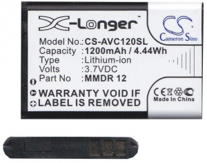 Cameron Sino AvusmmDR12 kompatibilis 3.7V/1200mAh Li-Ion akkumul&aacute;tor (CS-AVC120SL)
