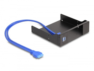 Delock 5.25  f&eacute;m beszerel&eacute;si keret USB 5 Gbps Hub-bal Slim Bay Mobile Rack-hez (18006)