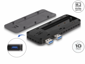 Delock USB 3.2 Gen 2 ház PlayStation 5-höz M.2 NVMe Slot-tal - eszközmentes (42013)