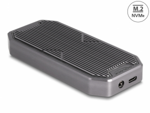 Delock külső játékház M.2 NVMe PCIe SSD-hez SuperSpeed USB 20 Gbps (USB 3.2 Gen 2x2) USB Type-C csatlakozóval és RGB LED megvilágítással (42015)