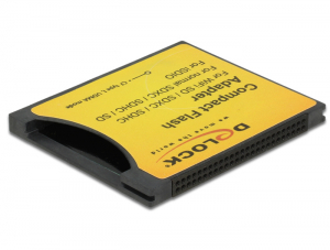 Delock Compact Flash-adapter > iSDIO (WiFi SD), SDHC, SDXC mem&oacute;riak&aacute;rty&aacute;hoz, 25Mbps (62637)