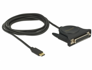 Delock Adapter USB Type-C  2.0 apa > 1 x p&aacute;rhuzamos DB25 anya csatlakoz&oacute; (62980)