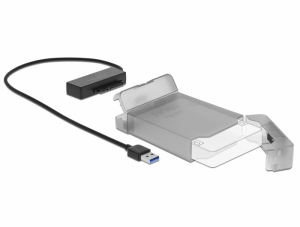Delock USB A-t&iacute;pus&uacute; - SATA &aacute;talak&iacute;t&oacute; 3.5  v&eacute;dő bor&iacute;t&oacute;val (64086)
