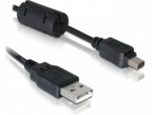 Delock kamera kábel 1m Olympus 12-tűs USB (82417)