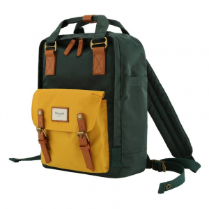 Himawari 14” laptop hátizsák zöld-sárga (188L-56)