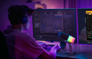 Maono PD100X RGB mikrofon fekete