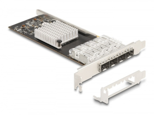 Delock PCI Express x4 K&aacute;rtya - 4 x SFP bőv&iacute;tőhely Gigabit LAN (88342)