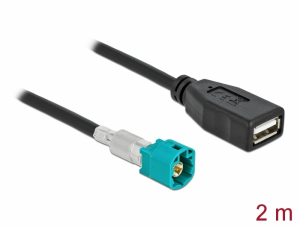 Delock K&aacute;bel HSD Z apa - A-t&iacute;pus&uacute; USB 2.0 anya 2 m (90488)