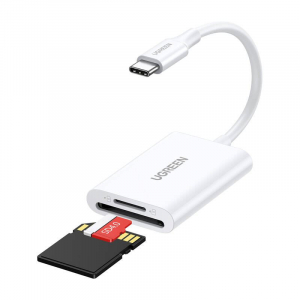 UGREEN CM265 2-in-1 USB-C mem&oacute;riak&aacute;rtya-olvas&oacute; feh&eacute;r (35506)