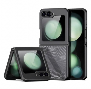 Dux Ducis AIMO Samsung Galaxy Z Flip6 (SM-F741) hullám mintás tok áttetsző-fekete (GP-159243)