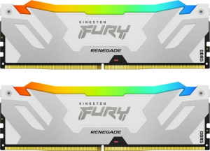48GB 8400MT/s DDR5 RAM Kingston FURY Renegade Silver/White RGB CUDIMM XMP CL40 (2x24GB) (KF584CU40RWAK2-48)