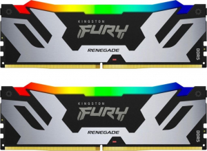 48GB 8400MT/s DDR5 RAM Kingston FURY Renegade Silver/Black RGB CUDIMM XMP CL40 (2x24GB) (KF584CU40RSAK2-48)